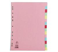 A4 Manilla Divider 15-Part Pink with Multi-Colour Tabs WX01516+ Finchley Pen Free
