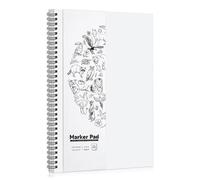 A4 Marker Paper Pad 200gsm, 30 Sheets, Double-Sided, Bleed-Resistant