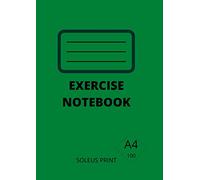 A4 Math notebook.: 5mm Squared quad exercise workbook. 100 pages 90gsm graph notebook. Math and Science notepad. For kids, college, students, adults. Large print. Paperback.