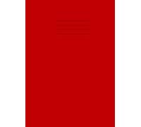 A4 Maths Notebook: 100 pages 90gsm, 10mm Squared Exercise Book Ruled Grid White Paper for Schools and Colleges -Red Paperback