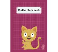 A4 Maths Notebook Squared 10mm: Exercise Book Large Squared 10mm for Kids Girls Back to School Mathematics Class Records & Lesson | 100 Pages | Pink