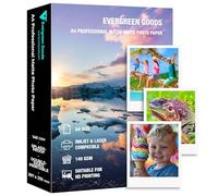 A4 Matte Double-Sided Photo Paper 140 GSM | 100 Sheets | Inkjet & Laser Printable Photo Paper, Splashproof - Compatible with Canon, HP & Epson Printer