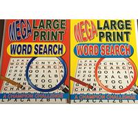 A4 Mega Large Print Word Search Puzzle Book Books 144 pages 1 & 2