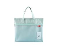 A4 Mesh Document Files Zip Lock Folder Wallets Bags 11.3x13.8 in Double Pocket Waterproof Dustproof File Bag with Handle Document Storage Pouch for School Travel Office (Green)