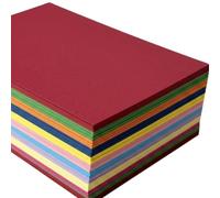 A4 Mixed Rainbow Coloured Card 220gsm - Pack of 25 Sheets - Assorted Bright Cardstock for Crafts, Card Making, Scrapbooking, Displays & School Projects