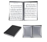 A4 Music File Folder 60 Pages Spiral Sheet Music Binder Organizer Plastic Choir Band Concert Piano Folder File Storage Organizer for Sheet Music, Drawings, Documents, Easy Editing