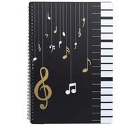 A4 Music Folder, Waterproof Music Sheet Pocket Display Book 40 Pockets/80 Pages File Paper Storage Holder, Plastic Piano Documents Holder for Chorus Musical Score, Paper, Paintings, Photos