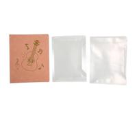 A4 Music Folder with 20 Sleeves 40 Pockets, PU Leather Sheet Music Holder with Transparent Pockets and Flexible Rings for Piano Guitar Band Choir Practice