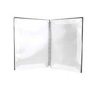 A4 Music Themed Folder for Students Music Lovers, Water Proof 40 Pages ABS Piano Sheet Music Folder with Transparant Film Splint Suitable for Piano Guitar Violin