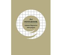 A4 Notebook: 15 mm square Exercise Book Squared Quad Ruled Grid Paper - School Notebook for Mathematics - vol 5