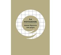 A4 Notebook: 20 mm (2cm) square Exercise Book Squared Quad Ruled Grid Paper - School Notebook (Graph Paper) - vol 5