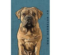 A4 Notebook 6mm: Dogue de Bordeaux Dog Lined Exercise Book