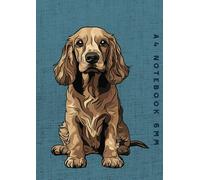 A4 Notebook 6mm: English Cocker Spaniel Dog Lined Exercise Book