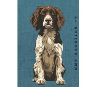 A4 Notebook 6mm: English Springer Spaniel Dog Lined Exercise Book