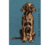 A4 Notebook 6mm: Irish Setter Dog Lined Exercise Book