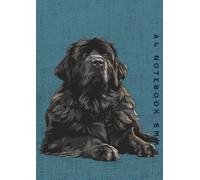 A4 Notebook 6mm: Newfoundland Dog Lined Exercise Book