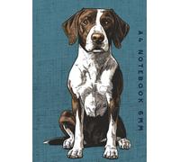 A4 Notebook 6mm: Pointer Dog Lined Exercise Book
