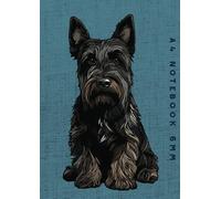 A4 Notebook 6mm: Scottish Terrier Dog Lined Exercise Book