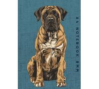 A4 Notebook 8mm: Brindle English Mastiff Dog