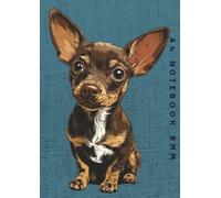A4 Notebook 8mm: Chocolate and Tan Chihuahua Dog