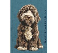 A4 Notebook 8mm: Chocolate Merle Cockapoo Dog