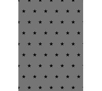 A4 Notebook: Star design, Lined, Paperback, Journal, 120 Pages, Notepad, Note Book, Notes Pad, Jotter, To do list, study aid. Grey