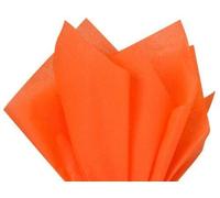 A4 Orange Tissue Paper Sheets Acid Free for Craft Arts Gift Boxes & Packaging Gift Wrap Wrapping Paper Wedding Party Decorations Pearl Metallic Colours 21x30cm - Pack of 100 (Orange)
