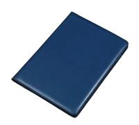 A4 Padfolio Folder Leather Business for man/Women Document Organizer Paper Holder Writing Clipboard Pad Office Stationery(Blue)