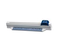 A4 Paper Adjustable Manual Handheld 30 Hole Convenient Multifunction Loose Leaf Five Sheet Capacity Push Pull Mechanism, Blue, 46cmx7.5cm