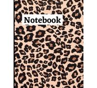 A4 Paperback Leopard Print Notebook: Ruled Lined Leopard Print Composition Notebook Cheetah Notebook 100 Pages - For Note Taking, Journaling - For School, Office Supplies Paperback