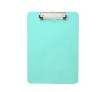 A4 Pastel Green Plastic Clipboard with Metal Clip and Round Corner - Lightweight Writing Board for School, Office, Classroom, Teachers & Students