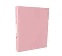 A4 Pastel Pink Paper Over Board Ring Binder by Janrax