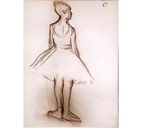 A4 photo Degas Ballerina Viewed From The Back