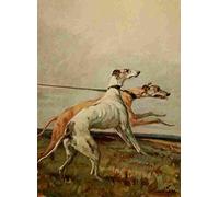 A4 Photo Earl Maud 1864 1943 The Power Dog 1910 Greyhounds Print Poster
