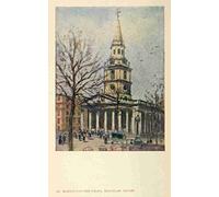 A4 Photo Livens Horace 1862 1936 More Wanderings in London 1916 St Martins in the Fields Trafalgar Square Print Poster