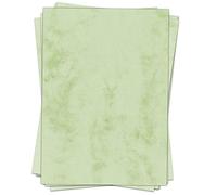 A4 Photo Paper 50 Blatt in Set - Marble Green - Stainless - Marbled on both sides