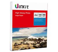 A4 Photo Paper Thick High Glossy 300Gsm Super White Inkjet Paper for Inkjet Printing Uinkit - 100sheets
