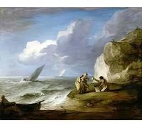 A4 photo Thomas Gainsborough Coastal Scene
