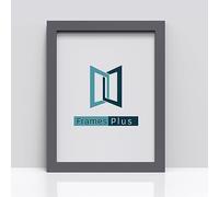 A4 Picture Frame, 21 x 29.7 cm Photo & Certificate Frame, Shatterproof Styrene Front, Wall Mounted or Freestanding, Portrait & Landscape, Dark Grey
