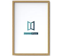 A4 Picture Frame (210 x 297mm) 30mm Profile, Wall Mounted Shatterproof Styrene Front, Portrait or Landscape Display for Posters Photos Prints Art, Oak