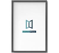 A4 Picture Frame (210 x 297mm) 30mm Profile, Wall Mounted Shatterproof Styrene Front, Portrait or Landscape Display for Posters Photos Prints Art, Dark Grey