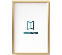 A4 Picture Frame (210 x 297mm) 30mm Profile, Wall Mounted Shatterproof Styrene Front, Portrait or Landscape Display for Posters Photos Prints Art, Gold