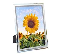 A4 Picture Frames Glass Personalised Photo Frame Certificate Document Family Pictures Wall & Tabletop Display, Classic Photo Holder for Home Decor Silver A