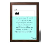 A4 PICTURE PHOTO FRAMES STYRENE FRONT CERTIFICATE FRAME 21 X 29.7CM WALL MOUNTABLE OR TABLETOP PHOTOS DISPLAY HOME OFFICE DÉCOR DOCUMENT FRAME (3, Dark wood)