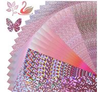 A4 Pink Pattern Mirror Cardstock Paper 4 Patterns 20 Sheets 250gsm/92lb