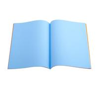 A4 - Plain Tinted Paper - Exercise Books (Orange Cover) - Blue - Pack of 10