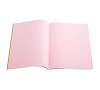 A4 - Plain Tinted Paper - Exercise Books (Orange Cover) - Pink - Pack of 10