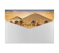 A4 Plastic Envelopes with Snap Closure Ancient Egyptians Plastic Folders for Document Letter Size Poly Folders Reusable File Bags for Office Home Work Supplies