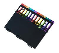 A4 Plastic Expanding File Folder Organizer with 12 Colored Tabs | Spiral Binding, Front Cover, Elastic Band Closure, Reinforced Edges, for Students and Office Workers