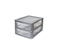 A4 PLASTIC STORAGE DRAWERS DRAW TOWER UNIT OFFICE DESKTOP TABLETOP HOME SCHOOL GARAGE MODULAR & PORTABLE DRAWERS OFFICE DESK ORGANIZER SLIM A4 SIZE 2|3|4|6|8 TIERS (Sliver/Clear, A4 Slim 2 Drawers)
